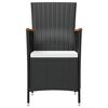 vidaXL Set mobilier de exterior cu perne, 7 piese, poliratan