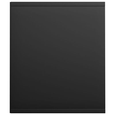 vidaXL Bibliotecă/Comodă TV, negru, 36 x 30 x 143 cm, PAL