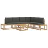 vidaXL Set de canapele de exterior 5 Bucată Alb și antracit Poliester