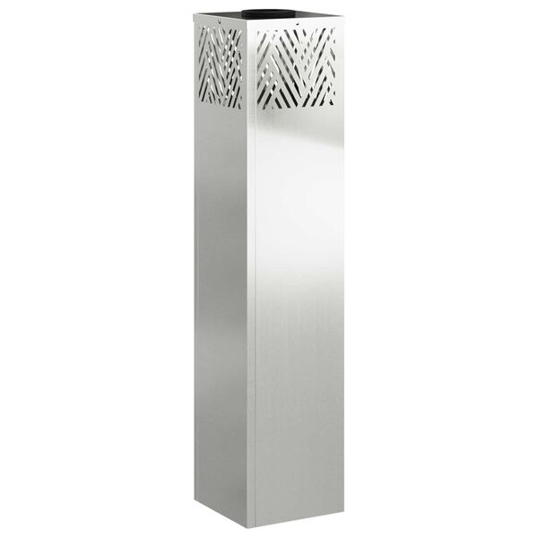 vidaXL Lumină LED Solară pentru Alei 2 pcs Argintiu Galvanizat