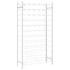 vidaXL Suport sticle de vin pentru 72 sticle,alb, metal