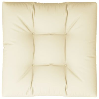vidaXL Pernă pentru canapea din paleți, crem, 80 x 80 x 12 cm