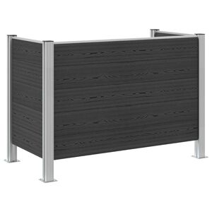 vidaXL &Icirc;mprejmuire pentru Coș de Gunoi Gri 161 x 85 x 115 cm