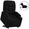 vidaXL Fotoliu electric rabatabil cu ridicare, negru, textil