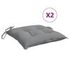 vidaXL Perne de scaun, 2 buc., gri, 50x50x7 cm, textil oxford
