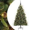 vidaXL Pom de Crăciun Artificial cu Ramuri Articulare și Conuri 180 cm