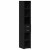 vidaXL Bibliotecă cu sertar Stejar Negru 30 x 42.4 x 185.2 cm