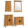 vidaXL Set mobilier de baie, 4 piese, lemn masiv de pin