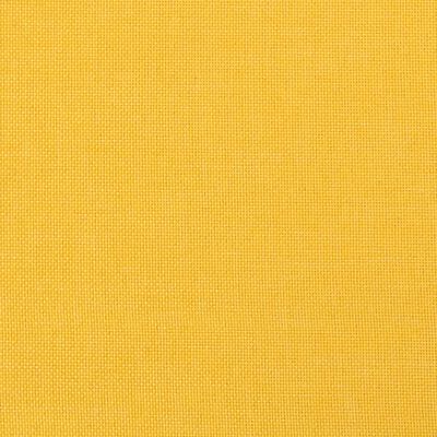 vidaXL Taburet, galben muștar, 45x29,5x35 cm, textil și piele eco