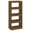 vidaXL Bibliotecă/Separator cameră maro miere 60x30x135,5 cm lemn pin