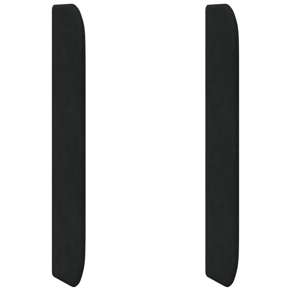 vidaXL Ureche pentru Tăblie Negru 80 x 16 x 4 cm Catifea