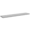 vidaXL Rafturi perete suspendate 2 buc. gri beton 120x23,5x3,8 cm MDF