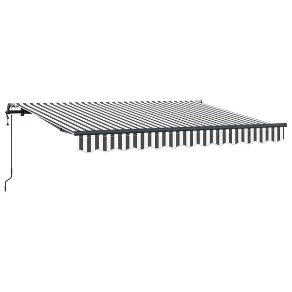 vidaXL Cortina Retractabilă Antracit 350 x 200 cm țesătură