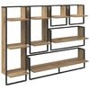 vidaXL Set rafturi de perete Montare pe perete 6 pcs Stejar Artizanal