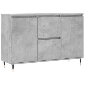 vidaXL Servantă, gri beton, 101,5x35x70 cm, lemn prelucrat
