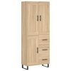 vidaXL Dulap &icirc;nalt, stejar sonoma, 69,5x34x180 cm, lemn compozit