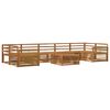 vidaXL Set de canapele de exterior 8 buc. natural Lemn Solid de Acacia