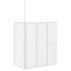 vidaXL Paravan cadă duș &icirc;n formă de L 70x120x137 cm 4 panouri pliabil