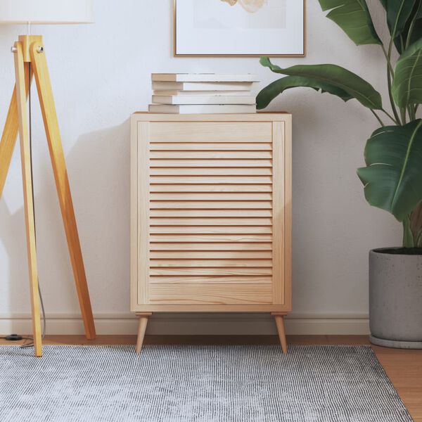 vidaXL Ușă de dulap cu design lambriu, 61,5x49,4 cm, lemn masiv de pin