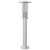 vidaXL Lampă exterioară de podea, argintiu, 60 cm, oțel inoxidabil