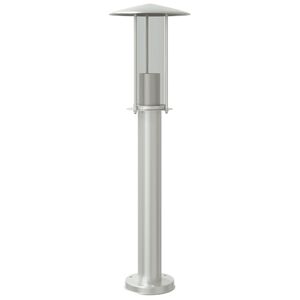 vidaXL Lampă exterioară de podea, argintiu, 60 cm, oțel inoxidabil