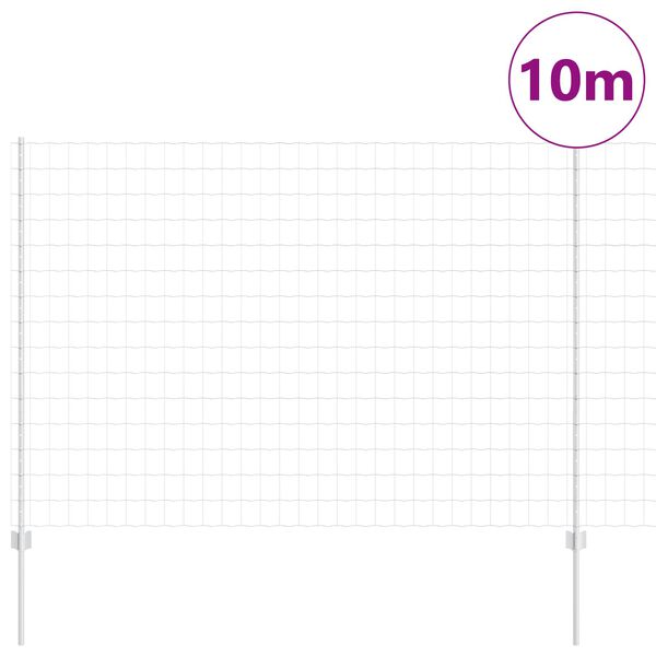 vidaXL Gard cu St&acirc;lp Argintiu 1,5 x 10 m Oțel