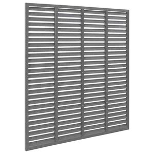 vidaXL Gard tip oblon, gri, 180x180 cm, WPC