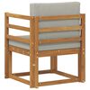 vidaXL Canapea de exterior Lemn de acacia solid și poliester