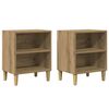vidaXL Noptiere 2 buc Stejar artizanal 40x30x50 cm Lemn prelucrat
