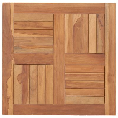 vidaXL Blat de masă, 60 x 60 x 2,5 cm, lemn masiv de tec