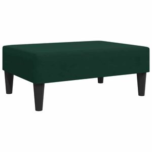vidaXL Taburet, verde &icirc;nchis, 77x55x31 cm, catifea
