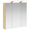 vidaXL Dulap cu oglindă pentru baie Stejar Sonoma 70 x 14,5 x 70 cm