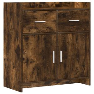 vidaXL Bufet Stejar fumuriu 75 x 36 x 80 cm Lemn prelucrat