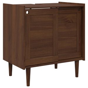 vidaXL Dulap de chiuvetă BILBAO Caramel &icirc;nchis 75 x 50 x 80 cm