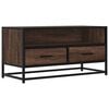 vidaXL Dulap TV, stejar maro, 80x34,5x40 cm, lemn prelucrat și metal