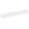 vidaXL Margine pentru gazon 10 pcs 103 x 15 cm metal Alb