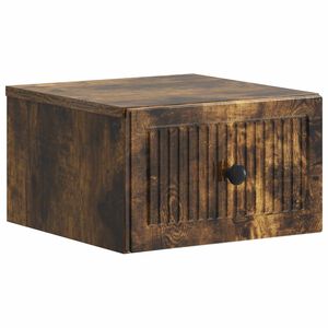 vidaXL Dulap de noapte suspendat Stejar fumuriu 33 x 34,5 x 20 cm
