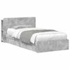 vidaXL Cadru de pat cu depozitare Gri Beton 75 x 190 cm Lemn prelucrat