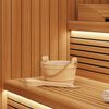 vidaXL Căldare pentru Sauna 2 pcs Maro Lemn de pin solid și c&acirc;nepă