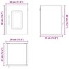 vidaXL Dulap de bucătărie Kalmar 2 pcs Alb lucios 30 x 31 x 40 cm