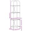 vidaXL Raft pentru cărți Gri Sonoma 40 x 30 x 146 cm Lemn compozit