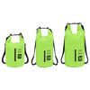 vidaXL Rucsac impermeabil cu fermoar, verde, 15 L, PVC
