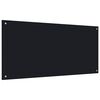 vidaXL Panou antistropi de bucătărie negru 120x60 cm sticlă securizată