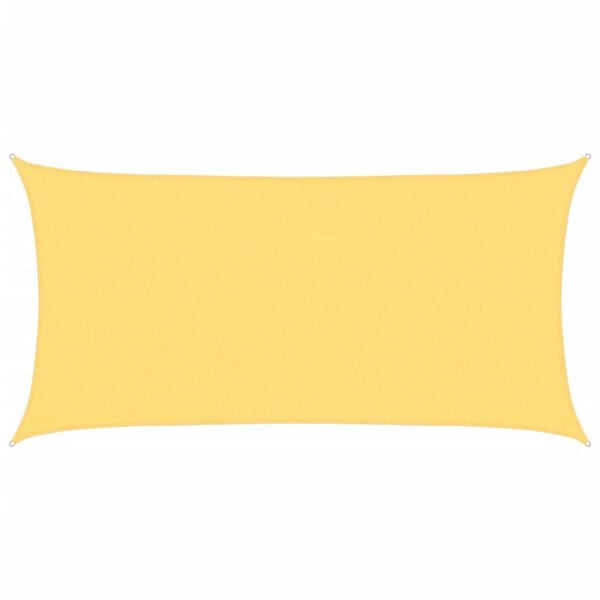 vidaXL P&acirc;nză parasolar dreptunghiulară, HDPE, 2 x 4 m, Bej