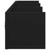 vidaXL Dulapuri de perete, 2 buc., Negru, 75x18x16,5 cm, lemn compozit