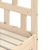 vidaXL Pat de zi cu extensie, alb, 80x200 cm, lemn masiv de pin