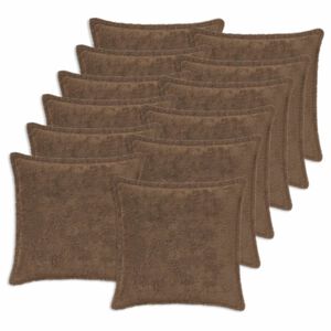 vidaXL Husă pentru pernă 12 buc. HOUTEN Maro deschis 40 x 40 cm
