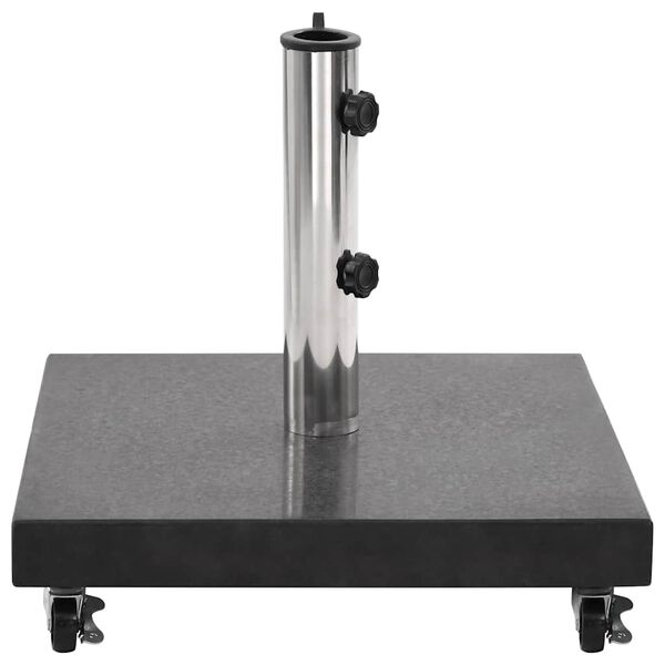 vidaXL Suport umbrelă de soare, negru, 30 kg, granit, pătrat