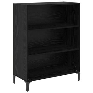vidaXL Bufet Stejar Negru 69,5 x 32,5 x 90 cm Lemn compozit
