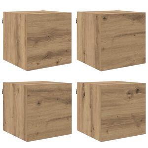 vidaXL Dulap TV montat pe perete Stejar Artizanal 30,5 x 30 x 30 cm